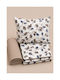 Comfort Σετ Σεντόνια Μονά Βαμβακερά Φύλλα Μπλε 270x165cm 3τμχ