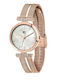 Chronostar Women's Watch 30mm Battery with Pink Gold Metal Bracelet