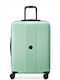 Delsey Medium Turquoise Suitcase Height 66cm