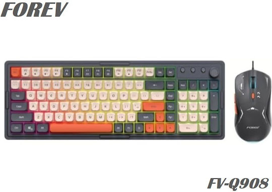 Forev FV-Q908 Gaming Keyboard with RGB Lighting English US