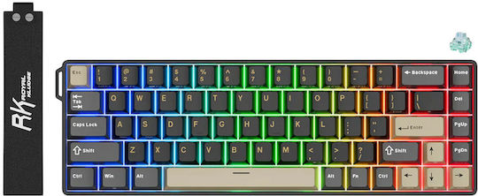 Royal Kludge RK68 HE Gaming Keyboard with RGB Lighting English US Phantom