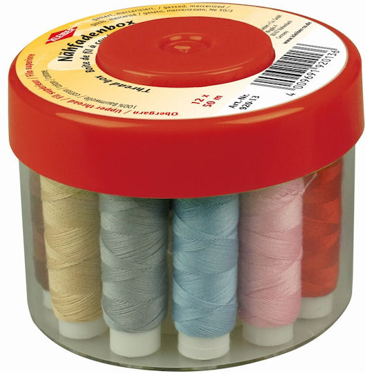 Box Sewing Threads Kleiber 92013 12 Spools × 50 M Cotton