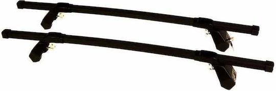 Hermes Roof Bars Kit with Special Roof Rack Legs for Toyota Yaris III 2012-2020 5D Hatchback Metallic