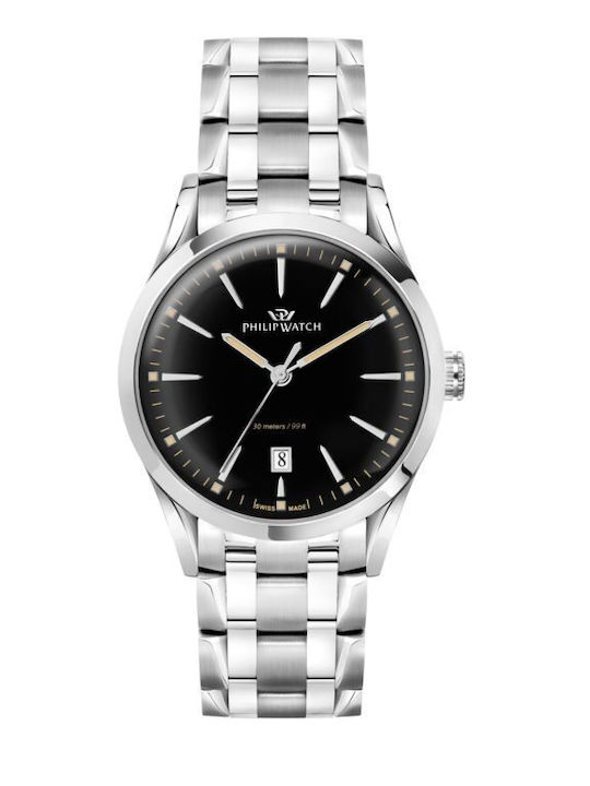Philip Watch Women's Watch 39mm Battery with Silver Stainless Steel Bracelet