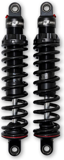 Progressive Suspension Motorradstoßdämpfer Set Harley-davidson Dyna 91-92 Fxd B C 95-05 Fxd C 93-00 Fxdl 01-05 Fxdl 94-00 Fxds-conv 93-05 Fxdwg 99 Fxdx 00-05 Fxdx T Ps 494 Sport Series Shock Set 12.5 Zoll Standard Belastung Schwarz