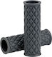 Biltwell Set Replacement Rubber Motorcycle Grips Alumicore Grey