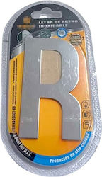 Self Adhesive Metal Plate Letter R 8cm Set 12 Pieces 204414 6932689204414