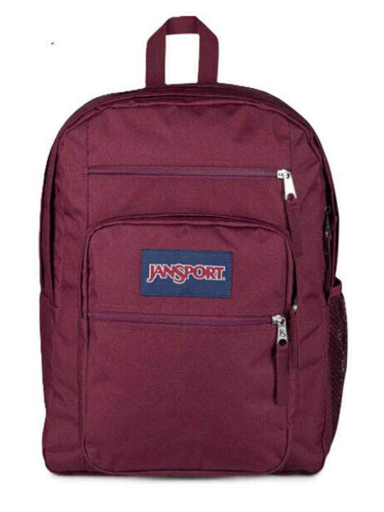 Jansport Big Student School Backpack Burgundy 34 Litre