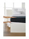 Living Home Σεντόνι Υπέρδιπλο με Λάστιχο 160x200εκ. Titanium