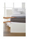 Living Home King Size Bed Sheet with Rubber Hugger 200x200cm Graphite
