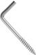 Galvanized Square Screw Hook with Diameter M12 and Length 29mm 18pcs