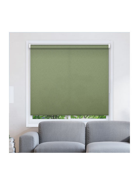 BetterHome Roller Blinds Shading 528020 Partial Blackout Green Width 100x Height 80cm MHB-7004-20-100x80