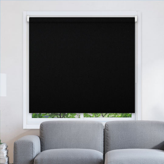 BetterHome Roller Blinds 321021 Total Blackout Black Width 100x Height 80cm MHB-7010-90-100x80
