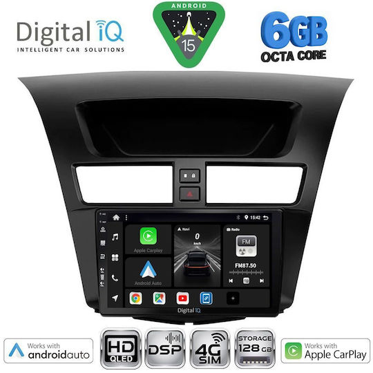 Digital IQ Car Audio System for Mazda BT-50 2012-2019 (Bluetooth/USB/WiFi/GPS/Apple CarPlay/Android Auto) with 9" Touch Screen