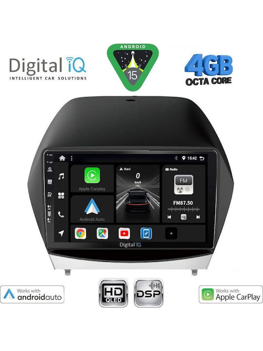 Digital IQ Car Audio System for Hyundai iX35 2010-2015 Bluetooth USB WiFi GPS Apple CarPlay Android Auto with 10" Touch Screen