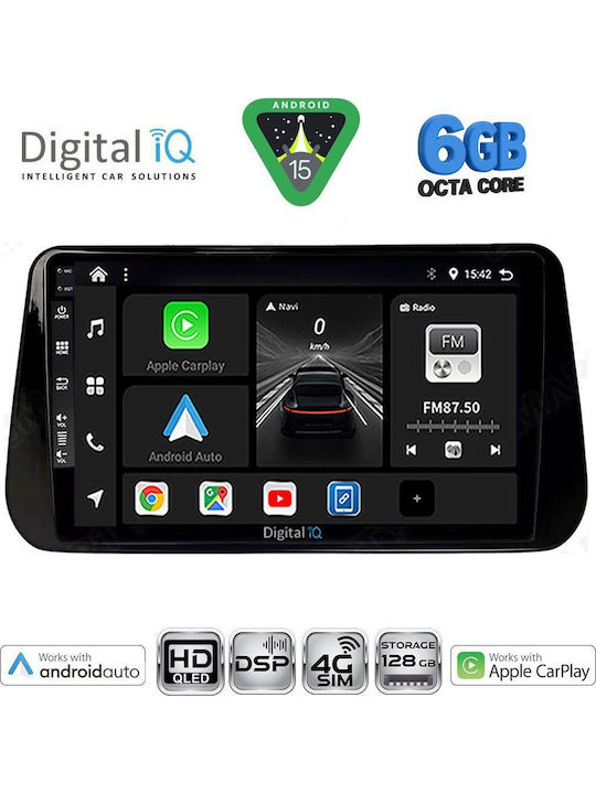 Digital IQ Car Audio System for Hyundai iX45 / Santa Fe 2021-2023 (Bluetooth/USB/WiFi/GPS/Apple CarPlay/Android Auto) with 10" Touch Screen