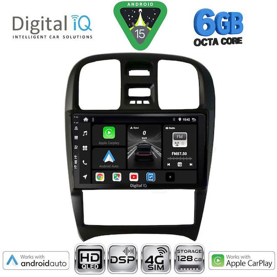 Digital IQ Ηχοσύστημα Αυτοκινήτου για Hyundai Sonata 2000-2006 (Bluetooth/USB/WiFi/GPS/Apple-Carplay/Android-Auto) με Οθόνη Αφής 9"