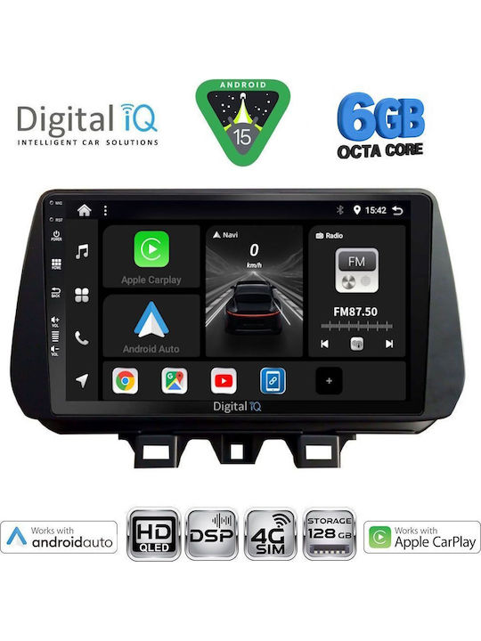 Digital IQ Car Audio System for Hyundai Tucson 2019-2023 (Bluetooth/USB/WiFi/GPS/Apple CarPlay/Android Auto) with 9" Touch Screen