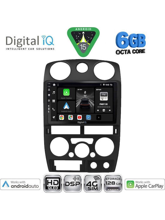 Digital IQ Car Audio System Isuzu D-Max 2008-2012 Bluetooth USB WiFi GPS Apple CarPlay Android Auto with 9" Touch Screen