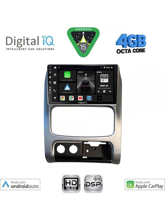 Digital IQ Car Audio System for Jeep Cherokee / Liberty 2002-2007 (Bluetooth/USB/WiFi/GPS/Apple CarPlay/Android Auto) with 9" Touch Screen