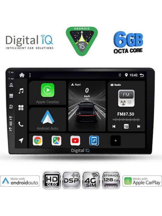 Digital IQ Car Audio System for Kia Ceed 2006-2009 Bluetooth USB WiFi GPS Apple CarPlay Android Auto with 9" Touch Screen