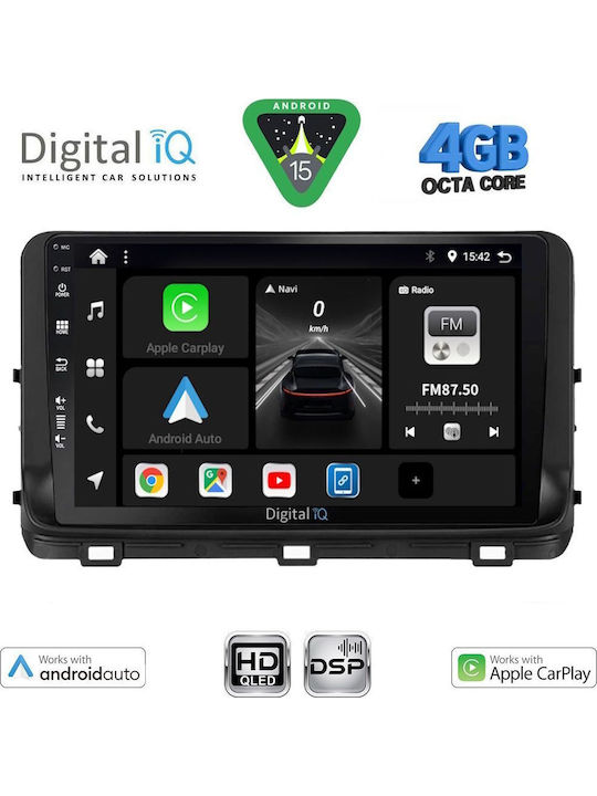 Digital IQ Car Audio System for Kia Ceed / XCeed 2018-2022 (Bluetooth/USB/WiFi/GPS/Apple CarPlay/Android Auto) with 10" Touch Screen