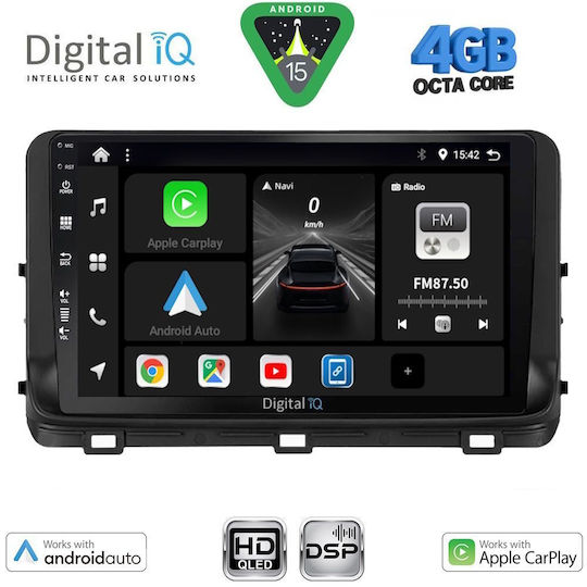 Digital IQ Car Audio System for Kia Ceed / XCeed 2018-2022 (Bluetooth/USB/WiFi/GPS/Apple CarPlay/Android Auto) with 10" Touch Screen