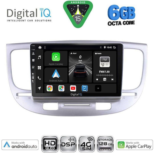Digital IQ Ηχοσύστημα Αυτοκινήτου για Kia Rio 2005-2011 (Bluetooth/USB/WiFi/GPS/Apple-Carplay/Android-Auto) με Οθόνη Αφής 9"