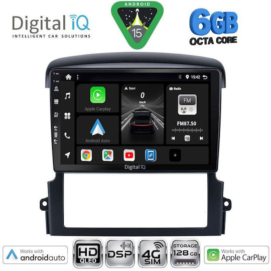 Digital IQ Car Audio System for Kia Sorento 2006-2009 Bluetooth USB WiFi GPS Apple CarPlay Android Auto with 9" Touch Screen