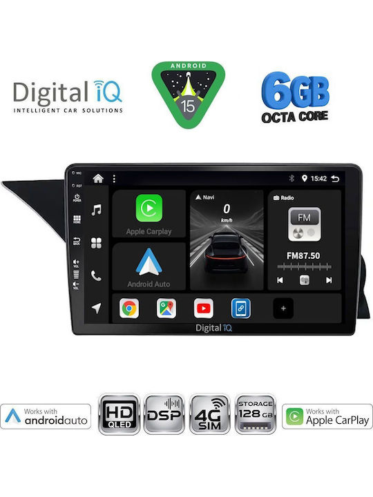 Digital IQ Car Audio System for Mercedes-Benz GLK 2008-2012 Bluetooth USB WiFi GPS Apple CarPlay Android Auto with 9" Touch Screen