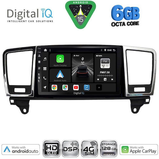 Digital IQ Car Audio System for Mercedes-Benz ML / GL Class 2011-2019 (Bluetooth/USB/WiFi/GPS/Apple CarPlay/Android Auto) with 9" Touch Screen