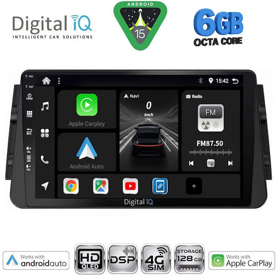 Digital IQ Car Audio System for Nissan Micra Bluetooth USB WiFi GPS Apple CarPlay Android Auto with 9" Touch Screen