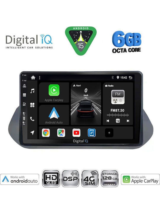Digital IQ Car Audio System for Nissan Qashqai Bluetooth USB WiFi GPS Apple CarPlay Android Auto with 10" Touch Screen