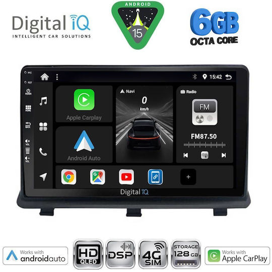 Digital IQ Ηχοσύστημα Αυτοκινήτου για Opel Antara 2006-2016 (Bluetooth/USB/WiFi/GPS/Apple-Carplay/Android-Auto) με Οθόνη Αφής 9"