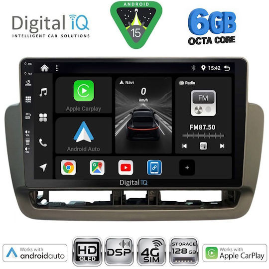 Digital IQ Ηχοσύστημα Αυτοκινήτου για Seat Ibiza 2012-2015 (Bluetooth/USB/WiFi/GPS/Apple-Carplay/Android-Auto) με Οθόνη Αφής 9"