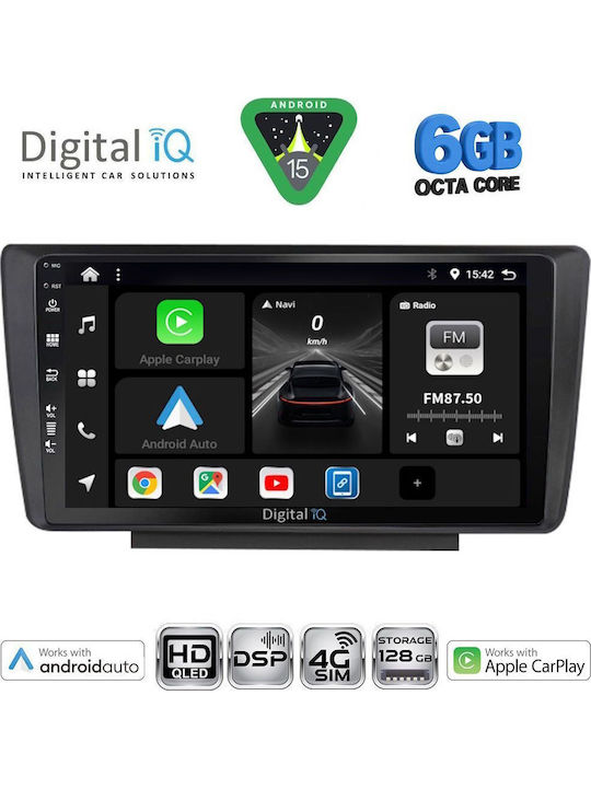 Digital IQ Car Audio System for Skoda Octavia 2005-2012 Bluetooth USB WiFi GPS Apple CarPlay Android Auto with 9" Touch Screen