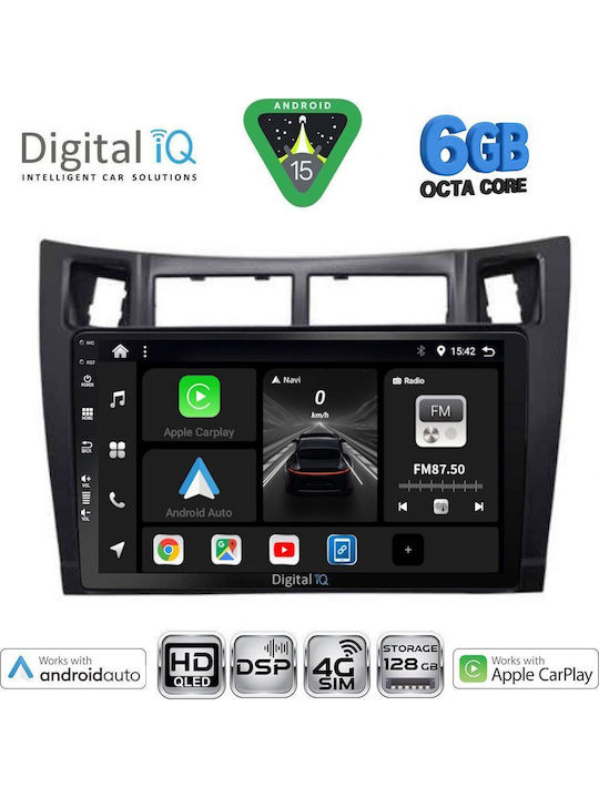 Digital IQ Car Audio System for Toyota Yaris 2006-2011 (Bluetooth/USB/WiFi/GPS/Apple CarPlay/Android Auto) with 9" Touch Screen