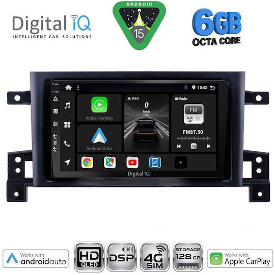 Digital IQ Ηχοσύστημα Αυτοκινήτου για Suzuki Grand Vitara 2005-2015 (Bluetooth/USB/WiFi/GPS/Apple-Carplay/Android-Auto) με Οθόνη Αφής 9"