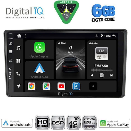 Digital IQ Ηχοσύστημα Αυτοκινήτου για Toyota Raize (Bluetooth/USB/WiFi/GPS/Apple-Carplay/Android-Auto) με Οθόνη Αφής 10"