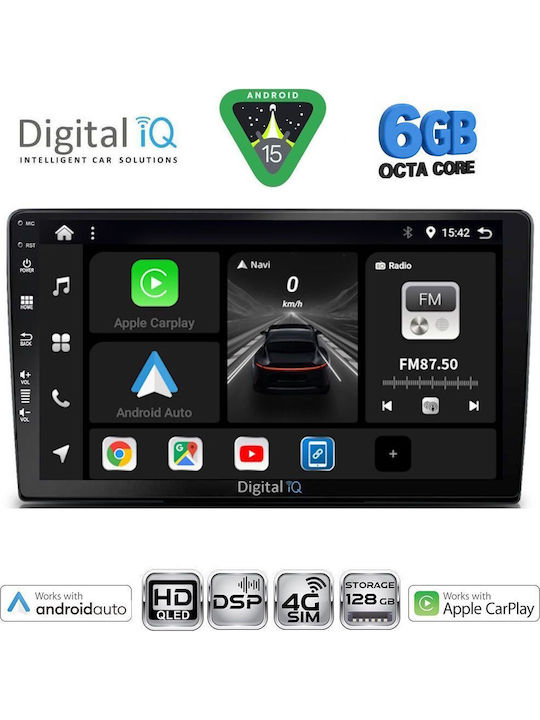 Digital IQ Car Audio System for Toyota Land Cruiser 1998-2003 Bluetooth USB WiFi GPS Apple CarPlay Android Auto with 9" Touch Screen