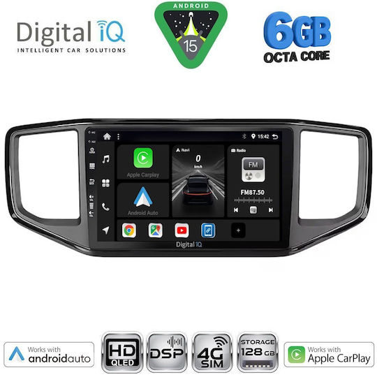 Digital IQ Ηχοσύστημα Αυτοκινήτου για Volkswagen Amarok 2017-2022 (Bluetooth/USB/WiFi/GPS/Apple-Carplay/Android-Auto) με Οθόνη Αφής 9"