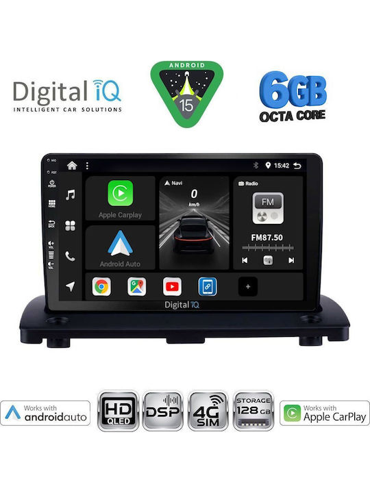 Digital IQ Car Audio System for Volvo XC 90 2002-2014 (Bluetooth/USB/WiFi/GPS/Apple CarPlay/Android Auto) with 9" Touch Screen