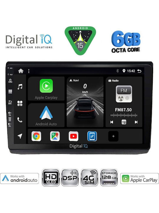 Digital IQ Car Audio System for Opel Vivaro Renault Trafic Nissan Primastar 2004-2015 (Bluetooth/USB/WiFi/GPS/Apple CarPlay/Android Auto) with 10" Touch Screen