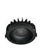 Led Cob Downlight 20w Cct Rotund Negru Optonica Bridgelux