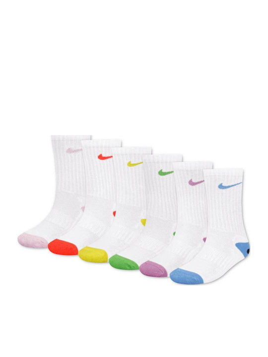Nike Kids' Socks Smiley Crew Pink 6 Pairs