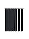 BetterHome 627090 Stoff Jalousie in Schwarz Farbe P120xH80cm