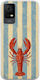 Handyhülle Salt & Stripe Collection Catch Tcl 408 Flexible Tpu Transparente Silikon