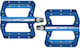 HT Fahrradpedale Plattform Blau