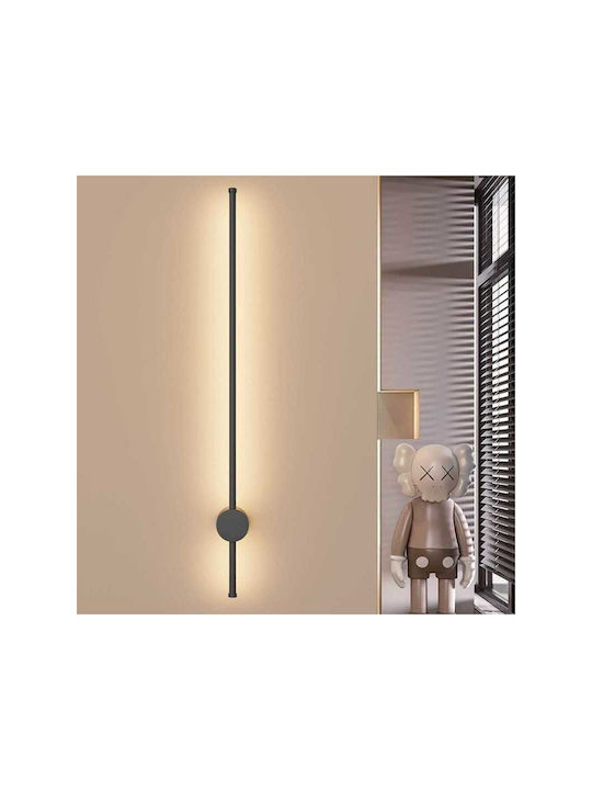 Jiju Lampă de Perete Tablou LED Negru 5x100x7 cm Jiju Lampă de Perete Tablou LED Negru 5x100x7 cm