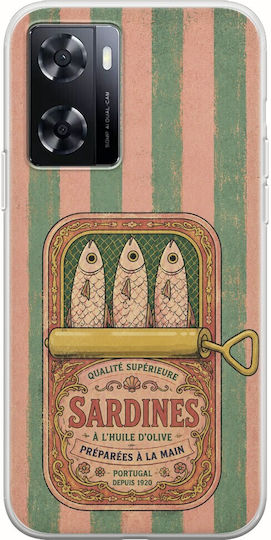 Husă Salt & Stripe Collection Tin OnePlus Nord N20 SE TPU Flexibil Silicon Transparent